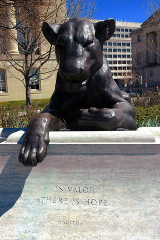 Lion Sculpture at the Law Enforcement Memorial