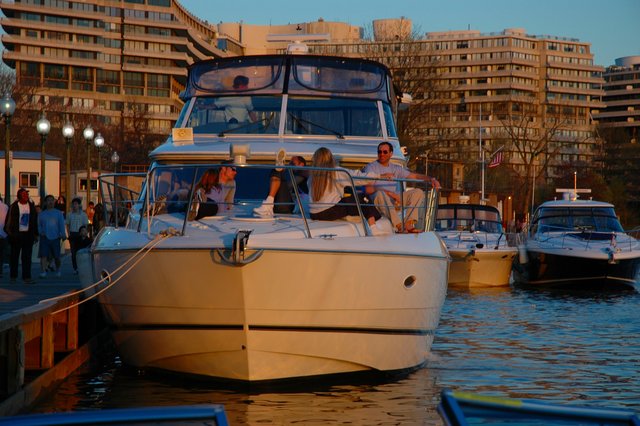 Relaxing at the wharf in Georgetown